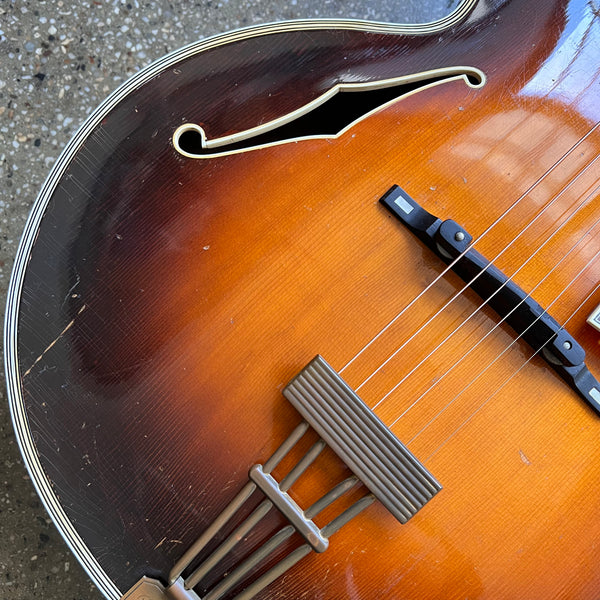 D'Angelico Excel Vintage Archtop Guitar 1937 - Sunburst - 3