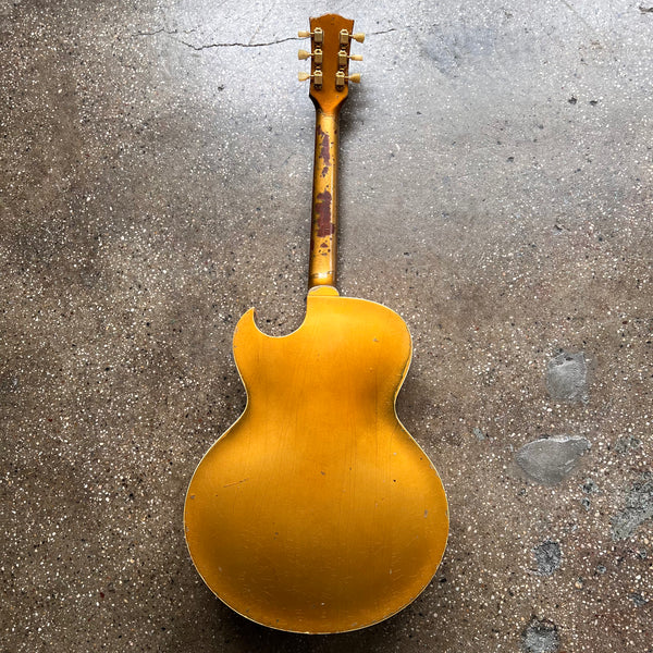 1956 Gibson ES-295 Hollow Body Vintage Electric Guitar All Gold with Fixed Arm Bigsby - 15