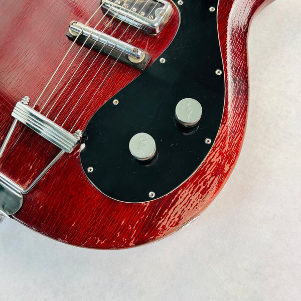 1962 Gretsch 6132 Corvette Solid Body Vintage Electric Guitar Cherry - 5