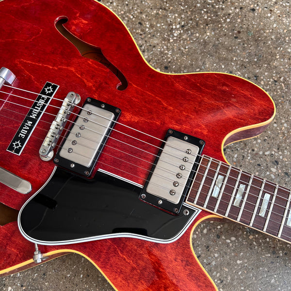 1963 Gibson ES-335TD Semi-Hollow Vintage Electric Guitar with Bigsby Cherry - 5