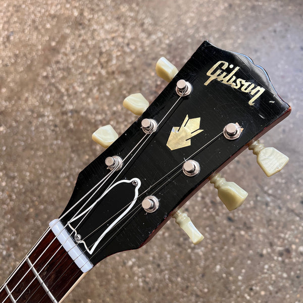 1963 Gibson ES-335TD Semi-Hollow Vintage Electric Guitar with Bigsby Cherry - 9