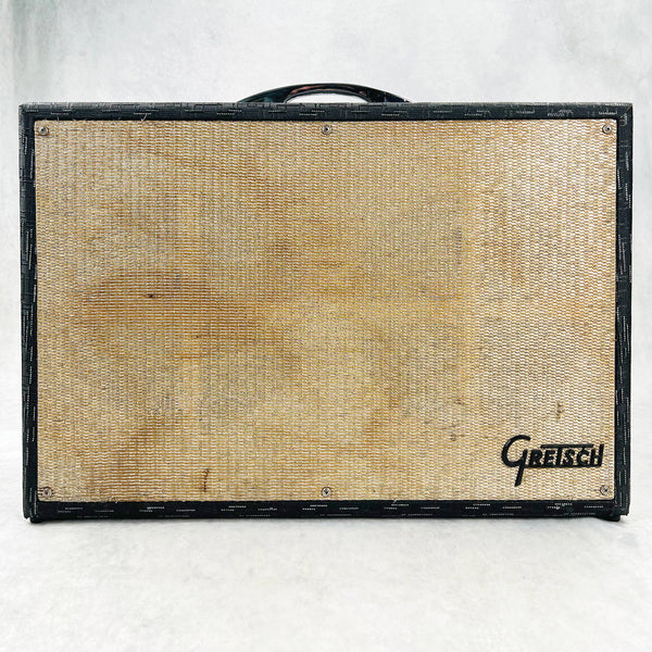 1965 Gretsch 6166 Fury 2x12" 70w Vintage Guitar Combo Amplifier Black - 1