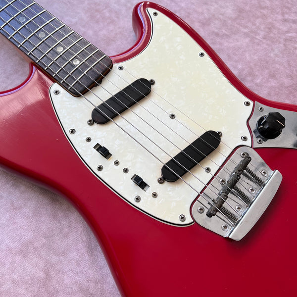 1966 Feder Duo-Sonic II Red Vintage Electric Offset Guitar - 9