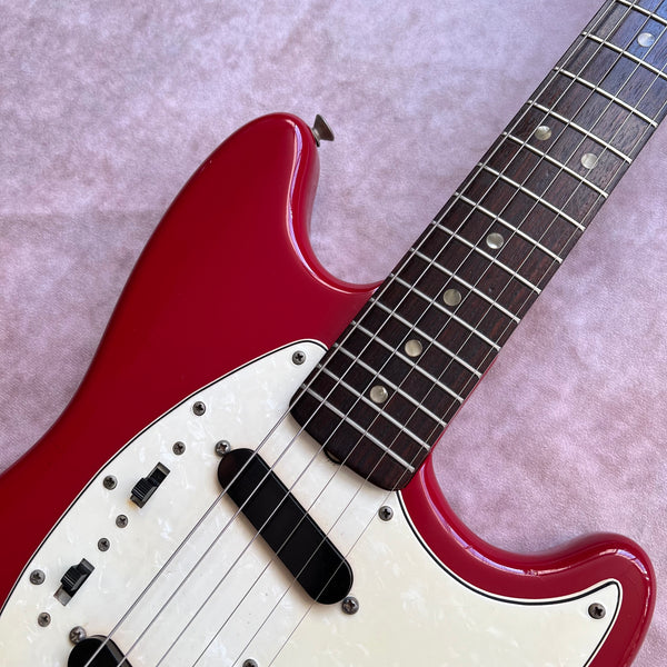 1966 Feder Duo-Sonic II Red Vintage Electric Offset Guitar - 3