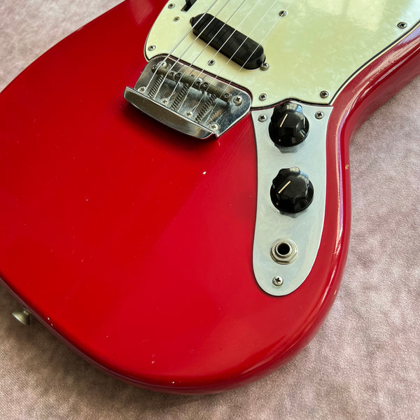 1966 Feder Duo-Sonic II Red Vintage Electric Offset Guitar - 5