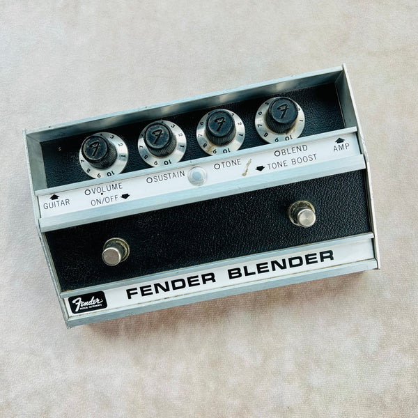 1968 Fender Blender Vintage Fuzz Guitar Effects Pedal - Silver - 1