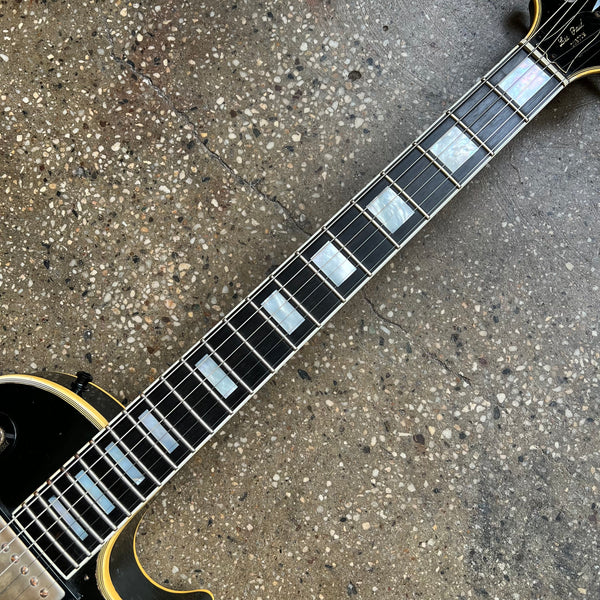 1968 Gibson Les Paul Custom Black Beauty Ebony Vintage Electric Guitar - 10