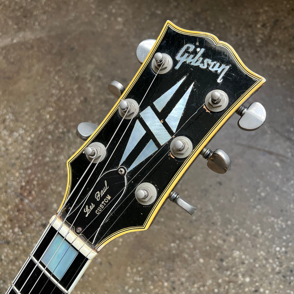 1968 Gibson Les Paul Custom Black Beauty Ebony Vintage Electric Guitar - 11
