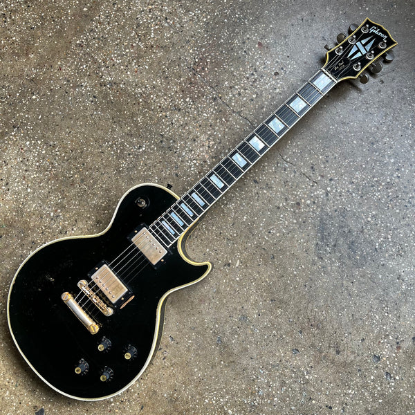 1968 Gibson Les Paul Custom Black Beauty Ebony Vintage Electric Guitar - 24