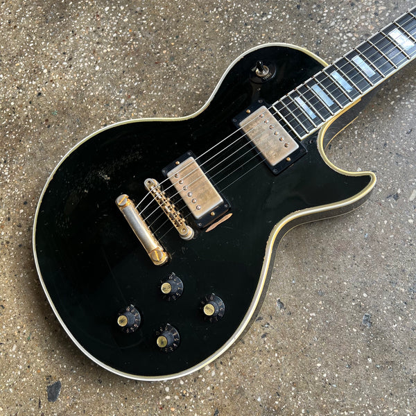 1968 Gibson Les Paul Custom Black Beauty Ebony Vintage Electric Guitar - 25