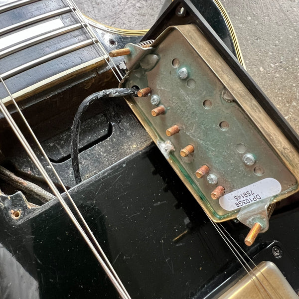 1968 Gibson Les Paul Custom Black Beauty Ebony Vintage Electric Guitar - 22