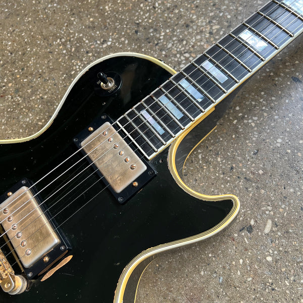 1968 Gibson Les Paul Custom Black Beauty Ebony Vintage Electric Guitar - 3