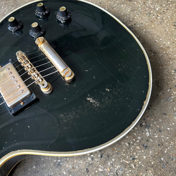 1968 Gibson Les Paul Custom Black Beauty Ebony Vintage Electric Guitar - 4