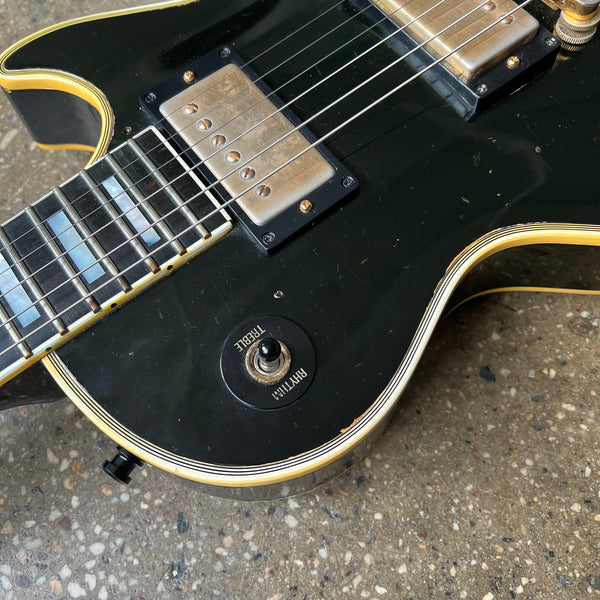 1968 Gibson Les Paul Custom Black Beauty Ebony Vintage Electric Guitar - 5