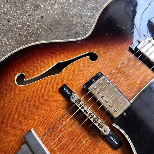 Gibson L-5CES Vintage Hollow Body Archtop Electric Guitar 1975 - Vintage Sunburst - 4