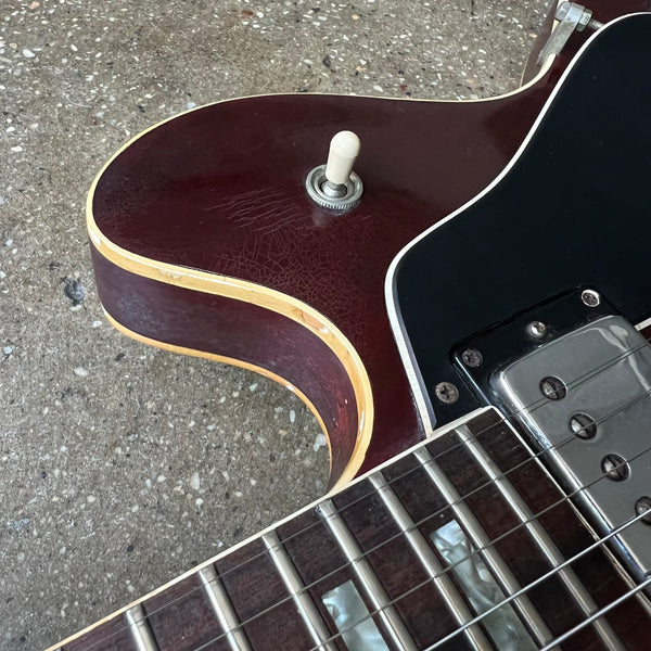 Gibson ES-335TD Semi-Hollow Vintage Electric Guitar 1976 - Wine Red - 12