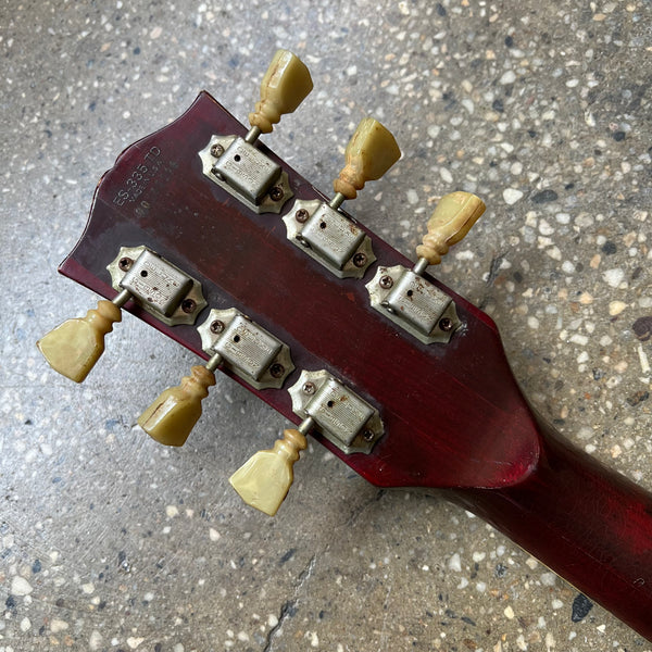Gibson ES-335TD Semi-Hollow Vintage Electric Guitar 1976 - Wine Red - 21