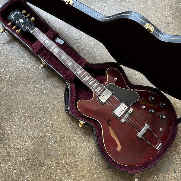 Gibson ES-335TD Semi-Hollow Vintage Electric Guitar 1976 - Wine Red - 25