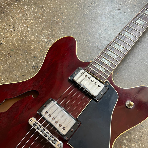 Gibson ES-335TD Semi-Hollow Vintage Electric Guitar 1976 - Wine Red - 3