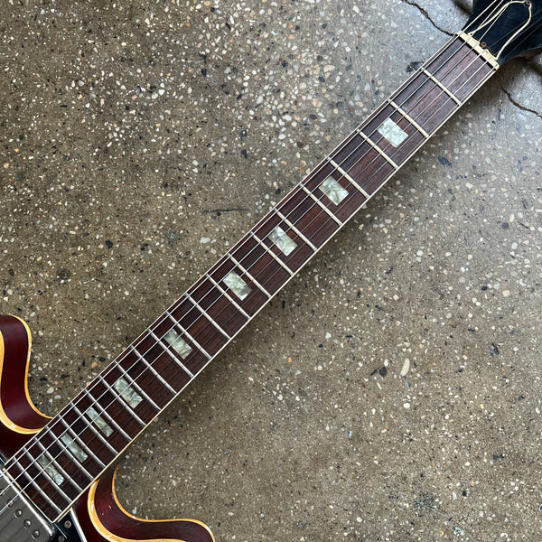 Gibson ES-335TD Semi-Hollow Vintage Electric Guitar 1976 - Wine Red - 7