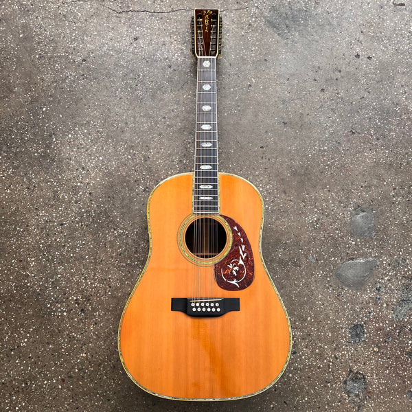 Martin D12-45 Custom Dreadnought Vintage Acoustic 12-String Guitar 1976 - Natural - 2