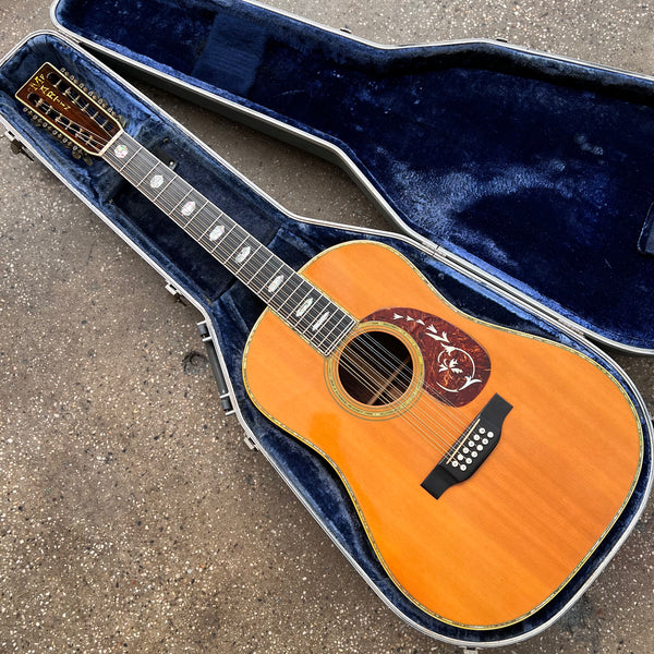 Martin D12-45 Custom Dreadnought Vintage Acoustic 12-String Guitar 1976 - Natural - 28