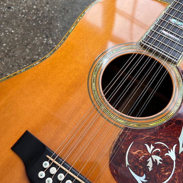 Martin D12-45 Custom Dreadnought Vintage Acoustic 12-String Guitar 1976 - Natural - 4