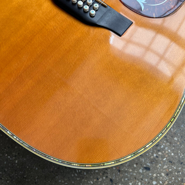 Martin D12-45 Custom Dreadnought Vintage Acoustic 12-String Guitar 1976 - Natural - 6