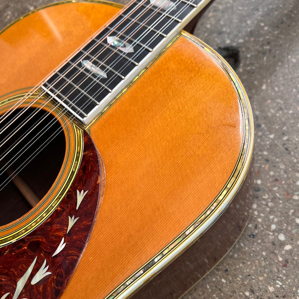 Martin D12-45 Custom Dreadnought Vintage Acoustic 12-String Guitar 1976 - Natural - 7