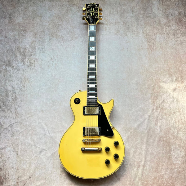 1980 Gibson Les Paul Custom White Vintage Electric Guitar - 2