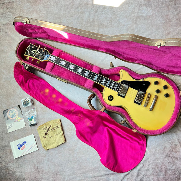 1980 Gibson Les Paul Custom White Vintage Electric Guitar - 22