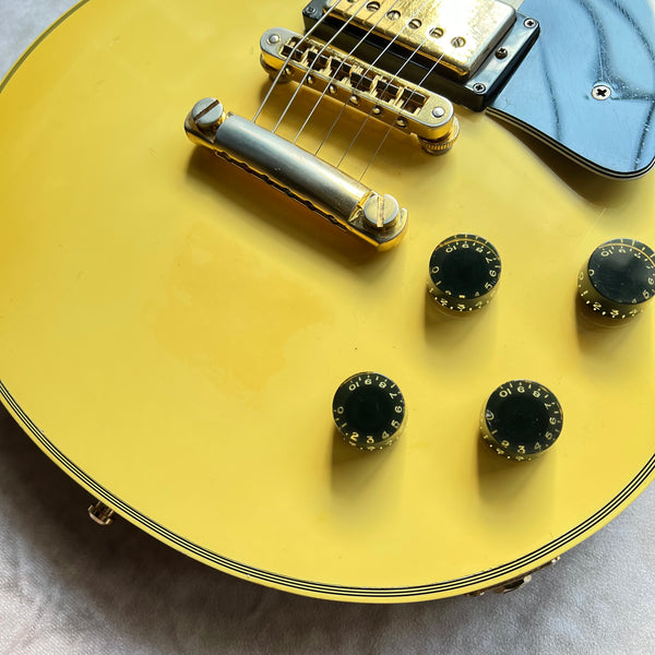 1980 Gibson Les Paul Custom White Vintage Electric Guitar - 5