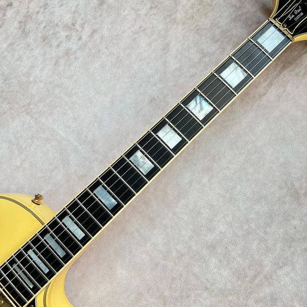 1980 Gibson Les Paul Custom White Vintage Electric Guitar - 9