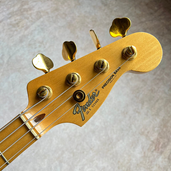 Fender Precision Bass Elite I Maple Fretboard Gold Hardware 1983 - Black - 12