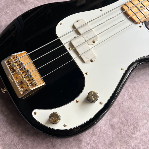 Fender Precision Bass Elite I Maple Fretboard Gold Hardware 1983 - Black - 5