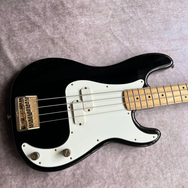 Fender Precision Bass Elite I Maple Fretboard Gold Hardware 1983 - Black - 7