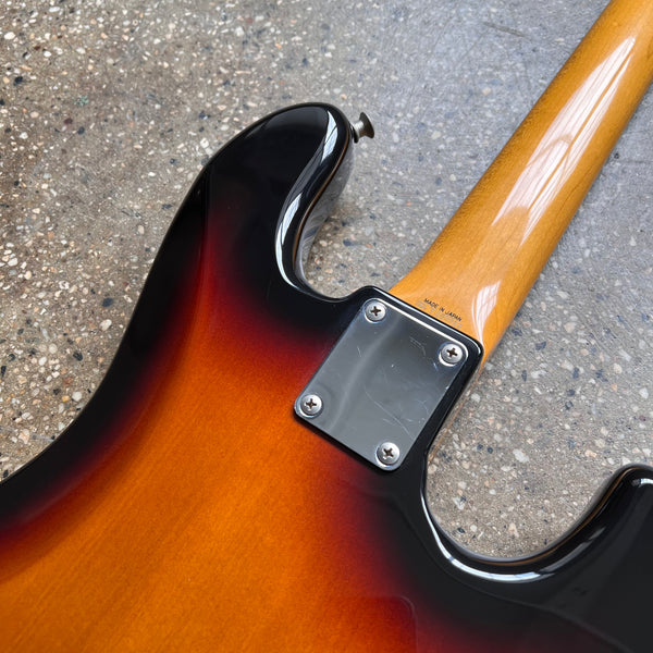 Fender Japan JB-62L Jazz Bass Reissue Left-Handed 1994 - 3 Tone Sunburst - 11