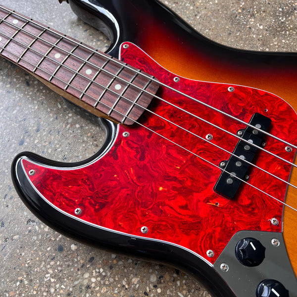 Fender Japan JB-62L Jazz Bass Reissue Left-Handed 1994 - 3 Tone Sunburst - 6