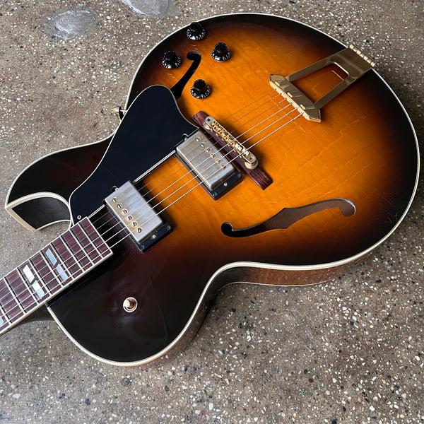 Gibson ES-175 Hollow Body Electric Guitar 1998 - Vintage Sunburst - 10