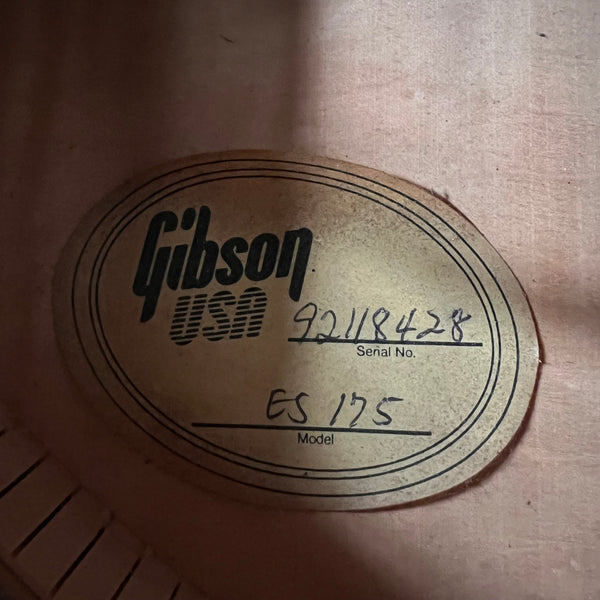 Gibson ES-175 Hollow Body Electric Guitar 1998 - Vintage Sunburst - 14
