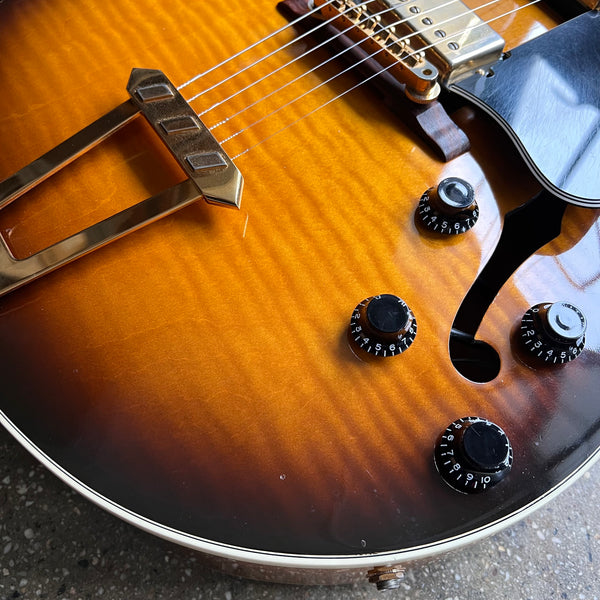 Gibson ES-175 Hollow Body Electric Guitar 1998 - Vintage Sunburst - 5