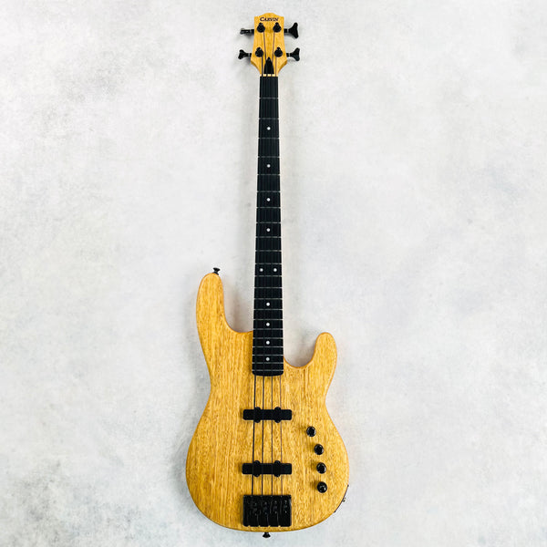 2000s Carvin B4 Korina Top 4-String Bolt-On Electric Bass Guitar - Satin Natural - 2