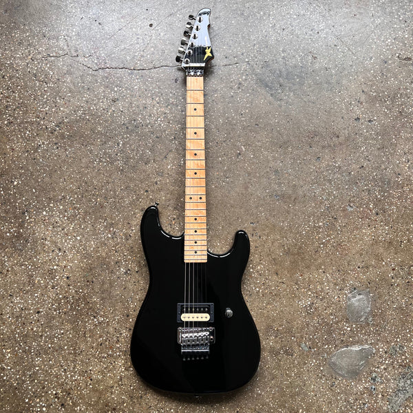 Wayne Charvel Rock Legend 2002 - Black with Matching Headstock - 2