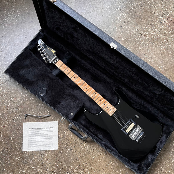 Wayne Charvel Rock Legend 2002 - Black with Matching Headstock - 18