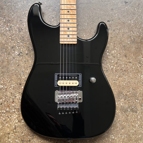 Wayne Charvel Rock Legend 2002 - Black with Matching Headstock - 1