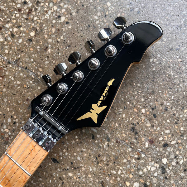 Wayne Charvel Rock Legend 2002 - Black with Matching Headstock - 9