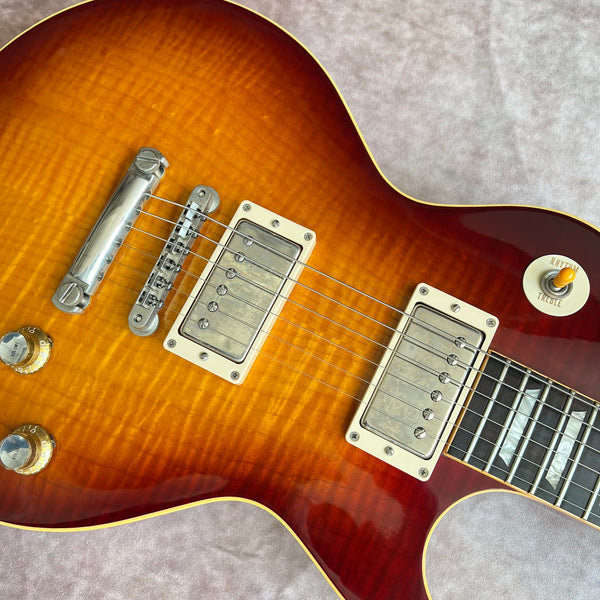 2003 Gibson Custom Shop '60 Les Paul Brazilian Rosewood Music Machine Stinger Series - Faded Tobacco - 10