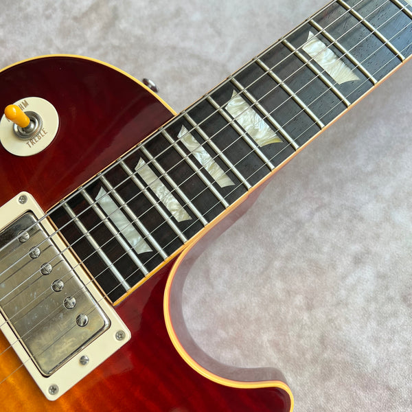 2003 Gibson Custom Shop '60 Les Paul Brazilian Rosewood Music Machine Stinger Series - Faded Tobacco - 11