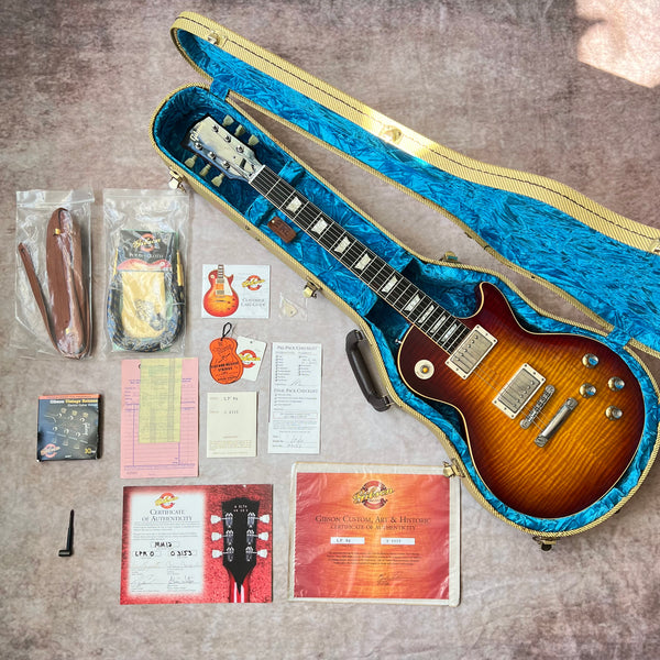 2003 Gibson Custom Shop '60 Les Paul Brazilian Rosewood Music Machine Stinger Series - Faded Tobacco - 27