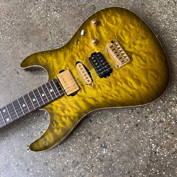 ESP Custom Shop Snapper Quilt Top 2018 - Ivy Green - 3